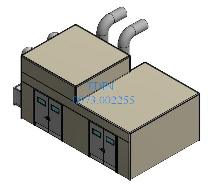 Phòng sơn sạch-sấy-cấp khí áp dương