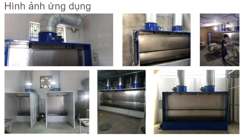 ứng dụng quạt hút sơn