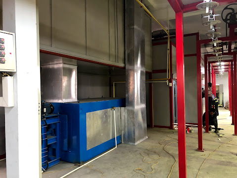 lò sấy gas cấp nhiệt sơn tĩnh điện