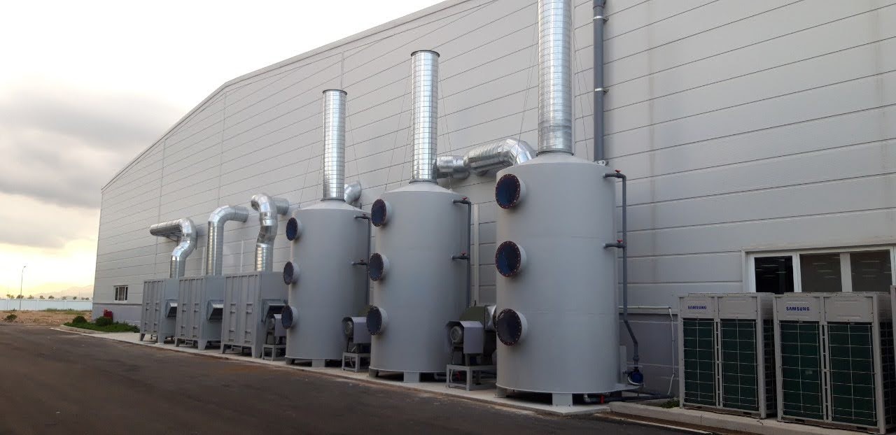 THÁP HẤP THỤ XỬ LÝ KHÍ THẢI
