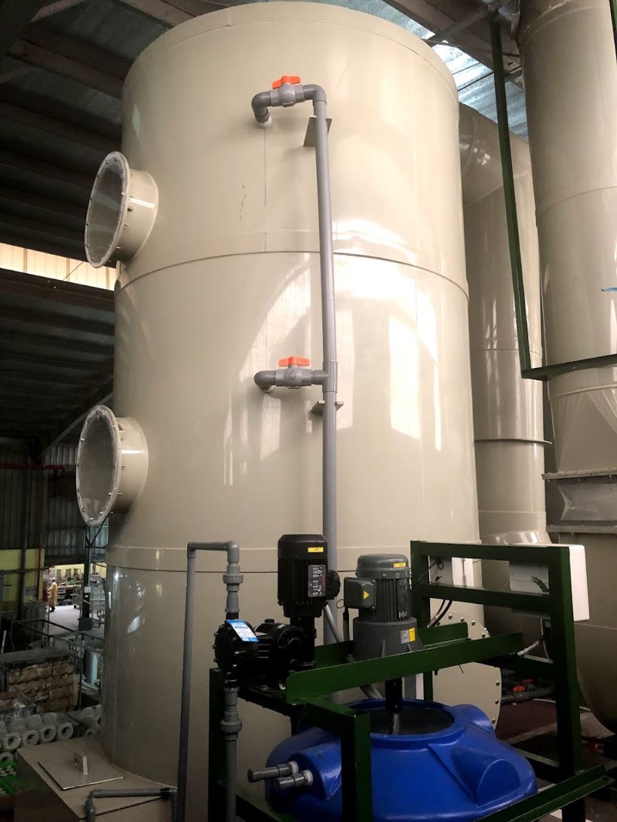 tháp hấp thụ nhựa PP
